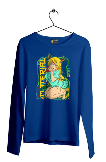 Men's longsleeve with prints Miss Kobayashi's Dragon Maid. Anime, dragon, kobayashi, manga, miss kobayashi, toru kobayashi. 2070702