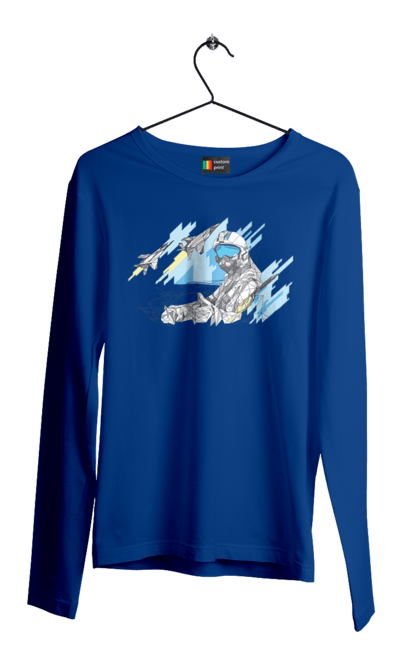 Men`s longsleeve with prints Glory to the armed forces of Ukraine. Brand, defender`s day, glory ssu, gratitude, ukrposhta. 2070702