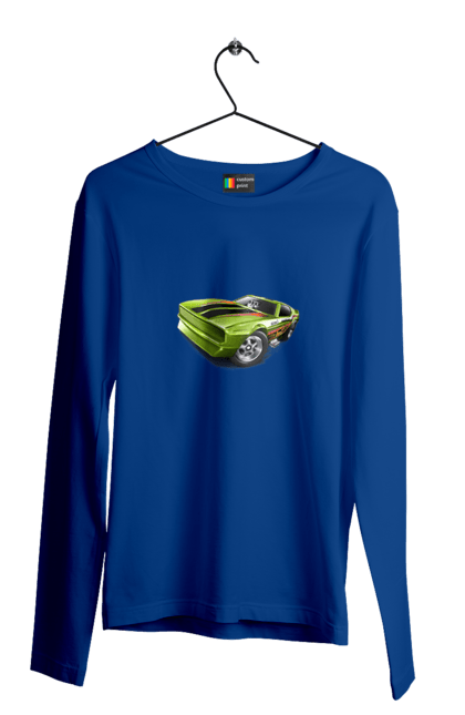 Men`s longsleeve with prints Sports car. Auto, by custom, car, machine, powerful car, sports car. 2070702