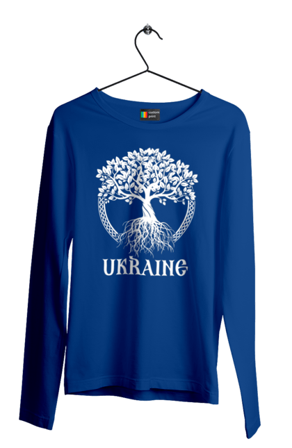 Men`s longsleeve with prints Tree Ukraine. Patriotic, ssu, tree ukraine, ukraine, ukrainian, wood. 2070702