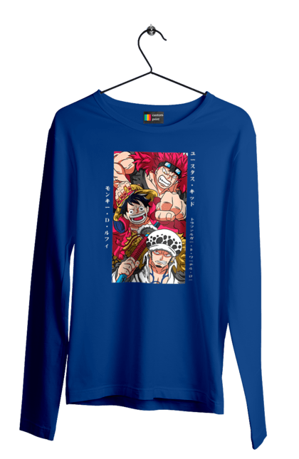 Men's longsleeve with prints One Piece Luffy. Anime, luffy, manga, monkey de luffy, one piece, pirates. 2070702