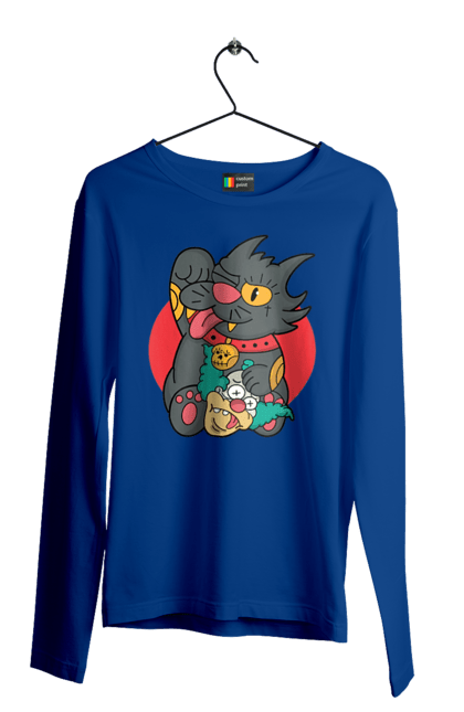 Men`s longsleeve with prints The Simpsons Krusty the Clown. Clown, krusty, krusty the clown, simpsons. 2070702