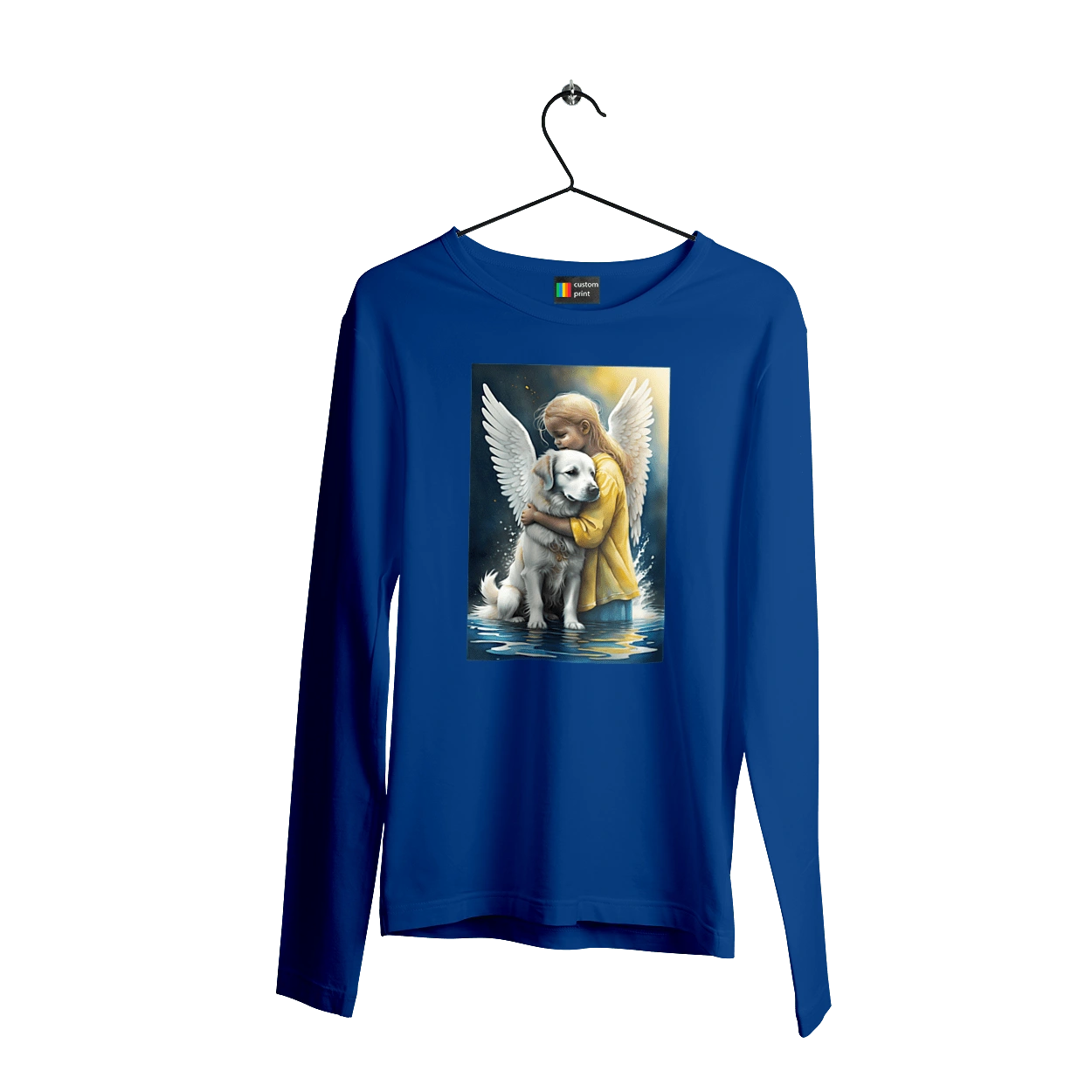 Girl and dog angel [memorial to dead animals]