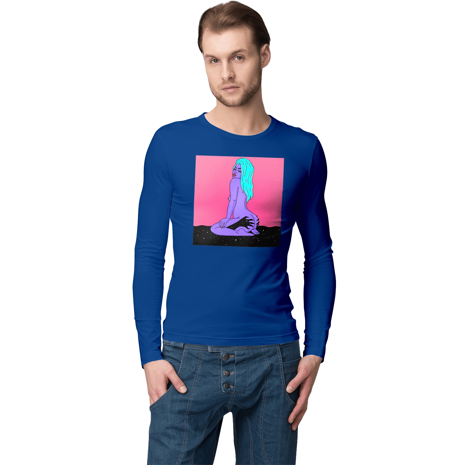 Purple Girl In Hands