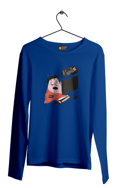 Men`s longsleeve with prints I`m fine. Aitі, angular, c, code, css, html, humor, it, it specialist, javascript, jquery, koduvati, php, proger, programmer, programmers, python, react, svelt, type programmer, vue, you. 2070702