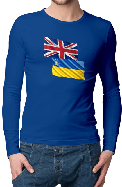 Flag United Kingdom, Flag Ukraine, Support Ukraine