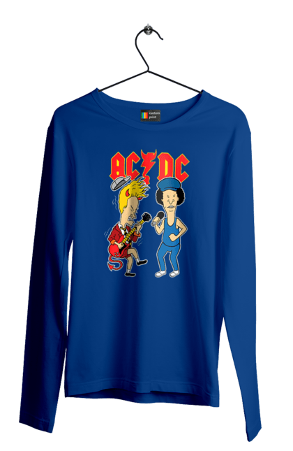 Men's longsleeve with prints AC/DC. Ac dc, acd, blues rock, group, hard rock, music, rock n roll. 2070702