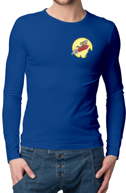 Чоловічий лонгслів з принтом "Хитрий кайот". Антигерой, вайлі кайот, веселі мелодії, віллі, злодій, кайот, не відчуває болю, персонаж мультфільму, північноамериканський кайот, уайлі, швидкий та сміливий. 2070702