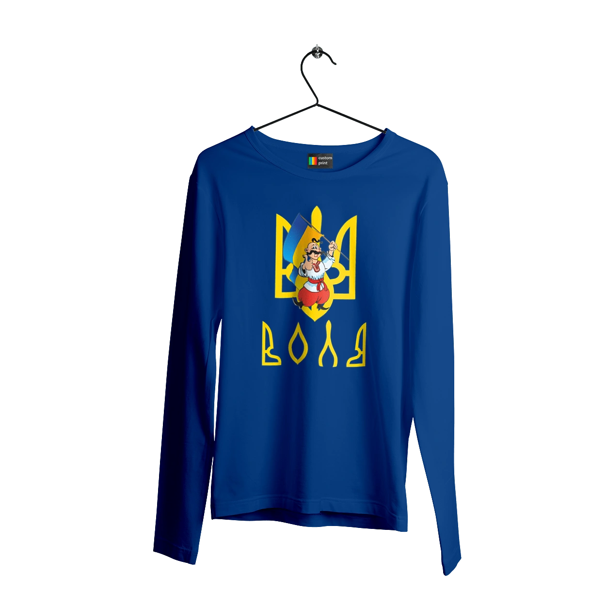 Тризуб Воля Козак з прапором України