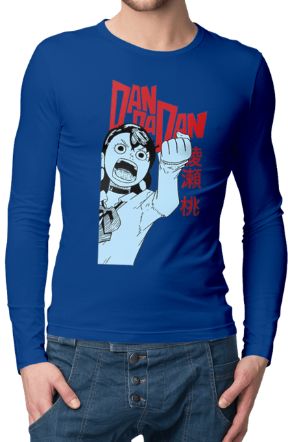Men`s longsleeve with prints Dandadan Momo Ayase. Anime, ayase, dandadan, manga, momo, momo ayase. 2070702