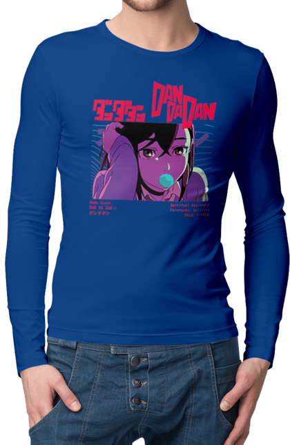 Чоловічий лонгслів з принтом "Дандадан Момо Аясе". Dandadan, momo ayase, okarun, аніме, аясе, дандадан, манга, момо, момо аясе. 2070702