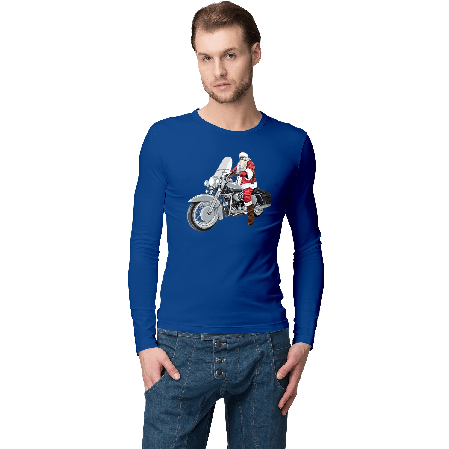 Santa On A Motorcycle