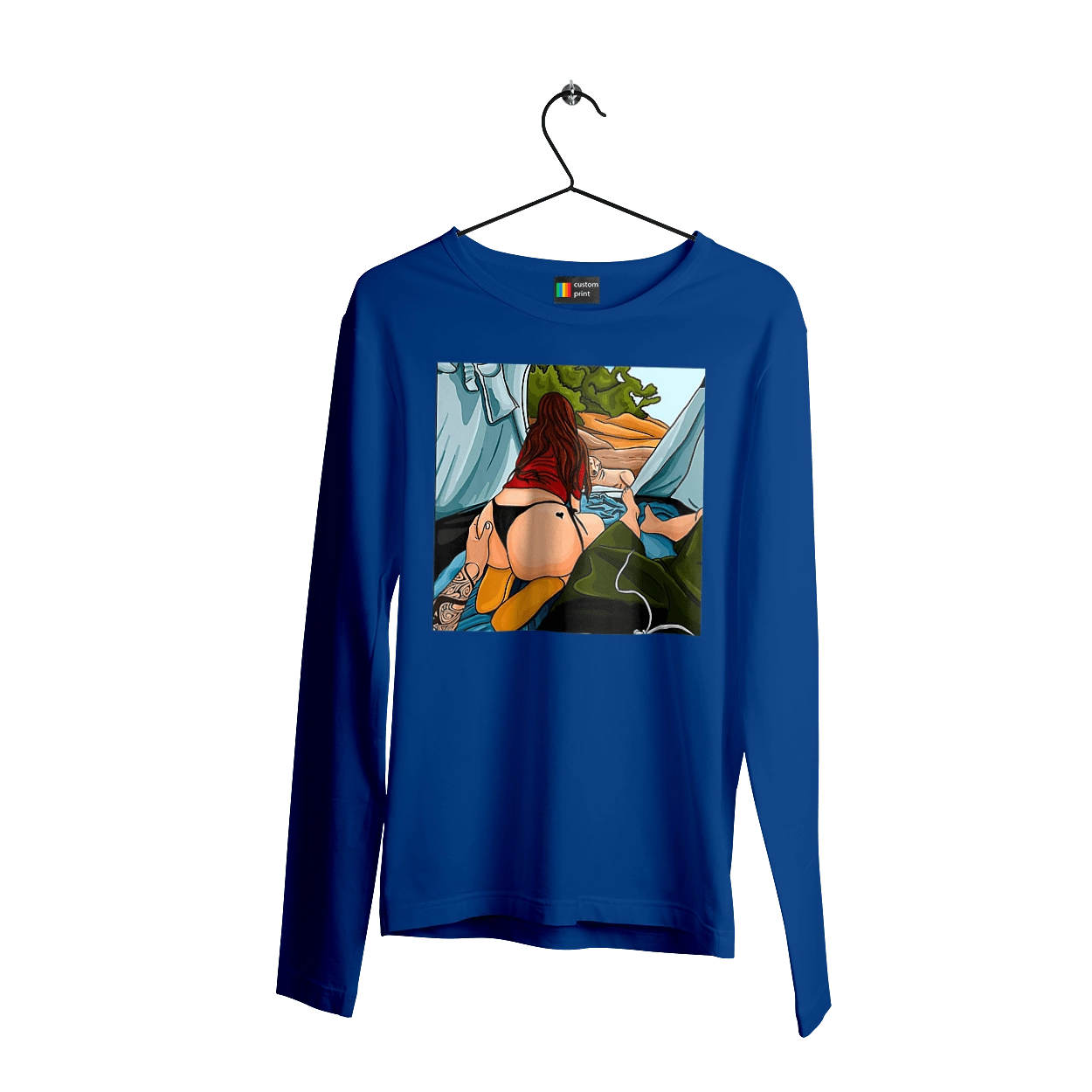 Rest With Favorite In The Tent