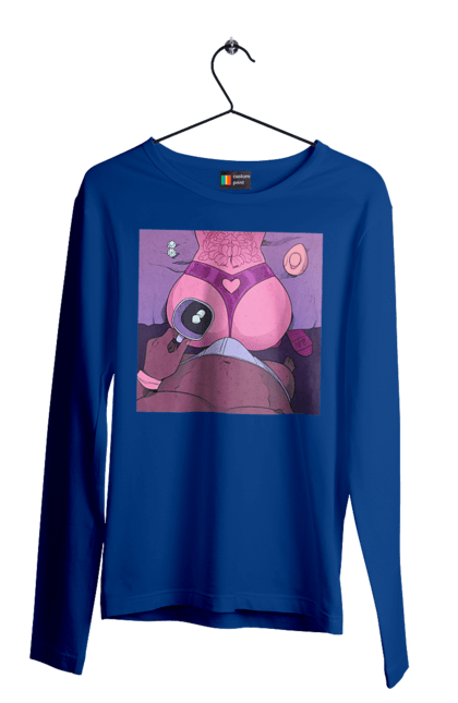 Men`s longsleeve with prints Morning Coffee With Ass. Ass, coffee, naked, shorts. 2070702