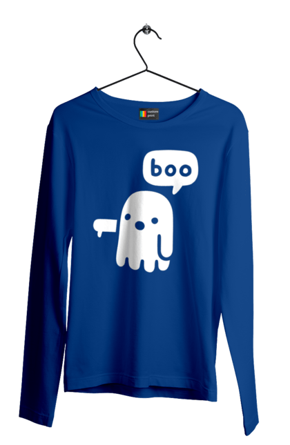 Чоловічий лонгслів з принтом "BOO (мова програмування)". Айті, мова програмування, програма, програміст, технічне завдання, ти ж програміст, транслятор boo, тривимірні програми, фрілансер. 2070702