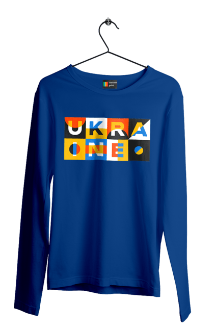 Men`s longsleeve with prints Ukraine. Symbol of ukraine, ukraine, ukrainian inscription, ukrainian text. 2070702
