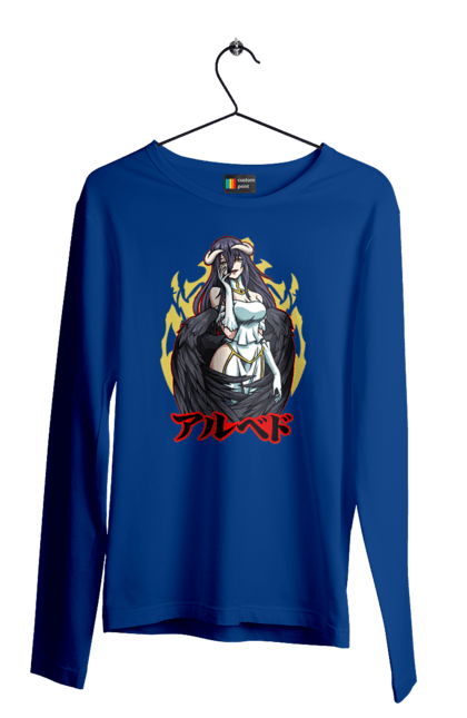 Men's longsleeve with prints Overlord Albedo. Albedo, anime, lord, overlord, tv series. 2070702