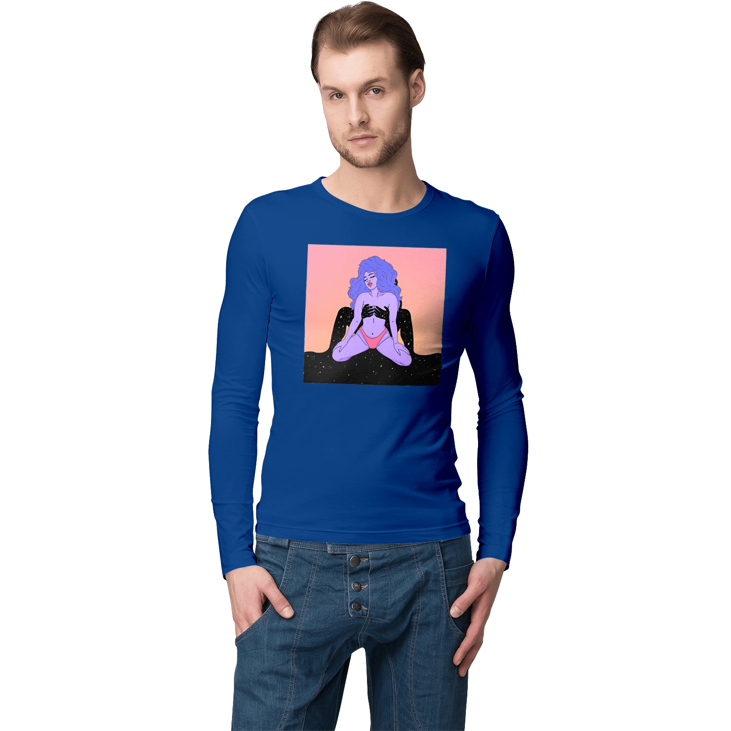 Purple Girl In Panties