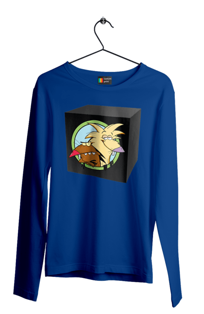 Чоловічий лонгслів з принтом "Black Box". Black box, бобер, боєприпас, коробка, повернись живим. 2070702