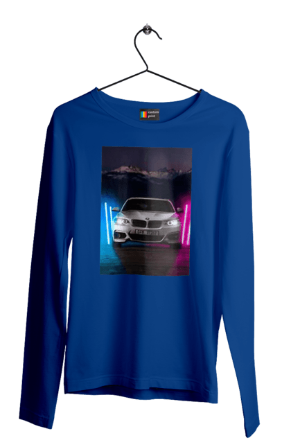 Men`s longsleeve with prints BEHA. Beauty, beha, in the car, lanterns, ptn pnh. 2070702