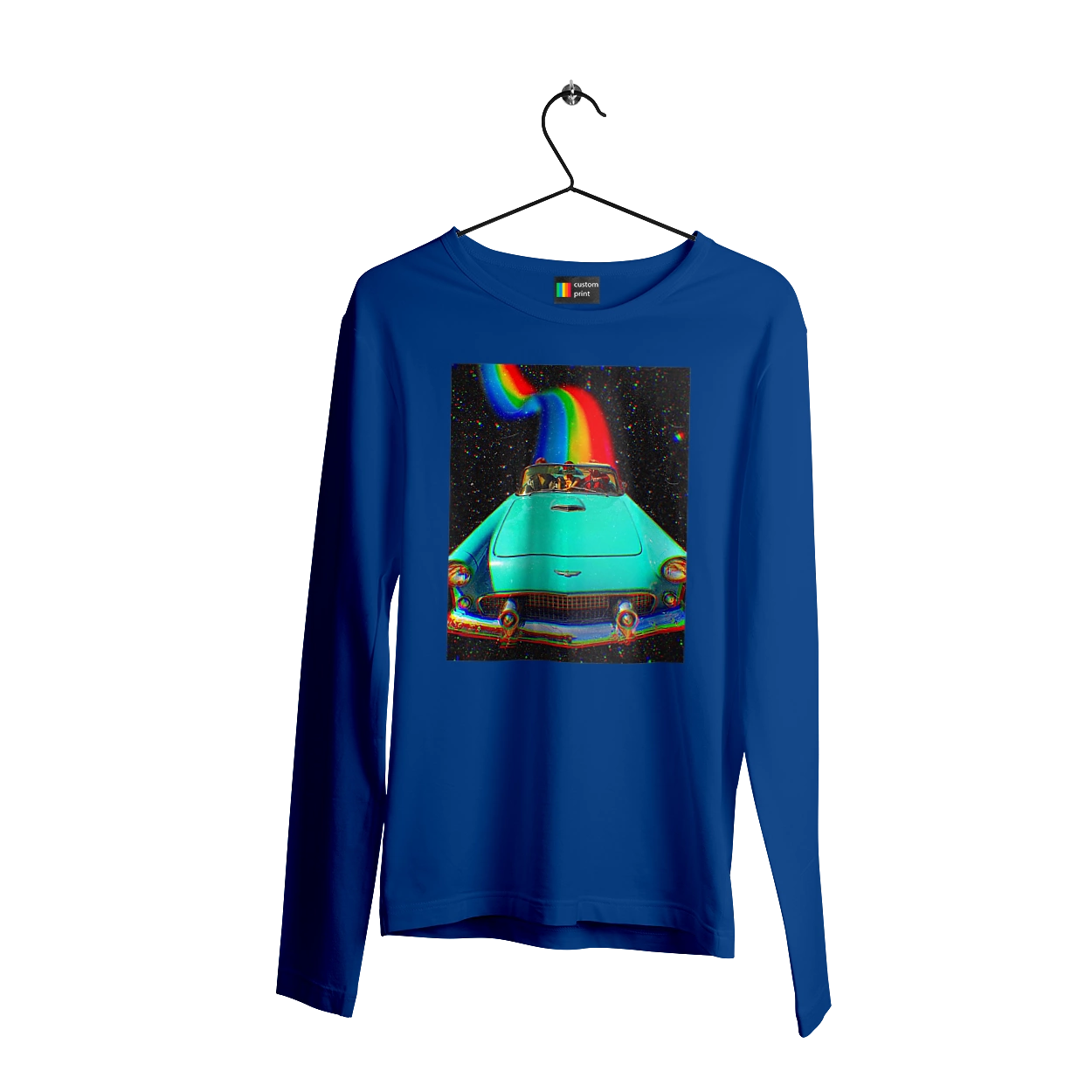 Picture, a car in space