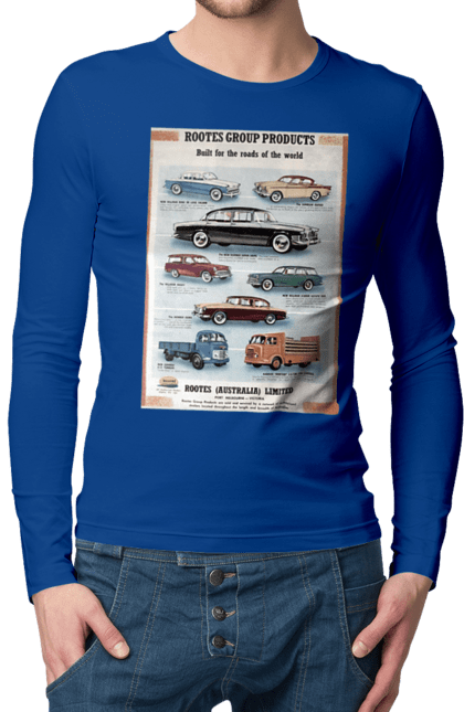 Men`s longsleeve with prints Car. Rootes, rootes (australia) limited, rootes group, rootes group products. 2070702