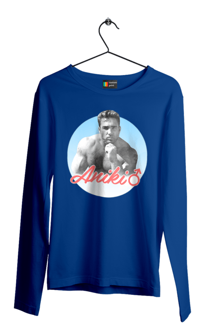 Чоловічий лонгслів з принтом "Біллі Херрінгтон". Аніки, біллі, біллі херрінгтон, гачі, гачімучі, гумор, прикольна, херрінгтон. 2070702