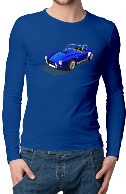 Men`s longsleeve with prints Car. Auto, car, classic, old, old machine. 2070702