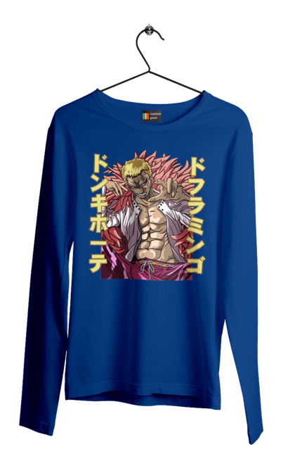 Men's longsleeve with prints One Piece Donquixote Doflamingo. Anime, donquixote doflamingo, heavenly yaksha, manga, one piece, straw hat pirates. 2070702