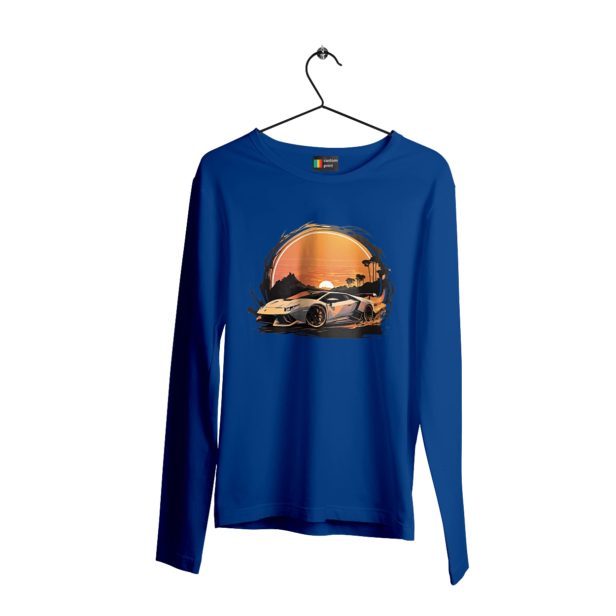 Lamborghini at sunset