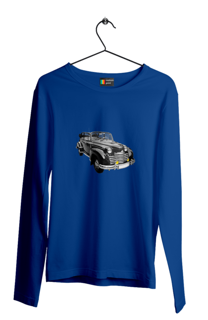 Men`s longsleeve with prints Auto.5. Auto, black, photo, professional photo, retro car. 2070702