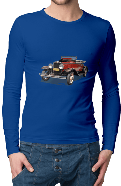 Men`s longsleeve with prints Auto.4. Auto, photo, professional photo, retro car. 2070702