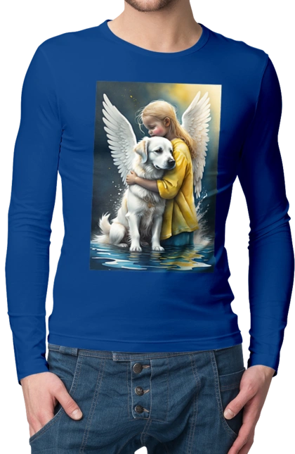 Girl and dog angel [memorial to dead animals]