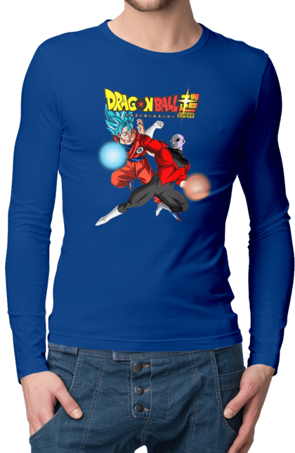 Men's longsleeve with prints Dragon Ball Son Goku. Anime, dragon ball, goku, manga, son goku, tv series. 2070702