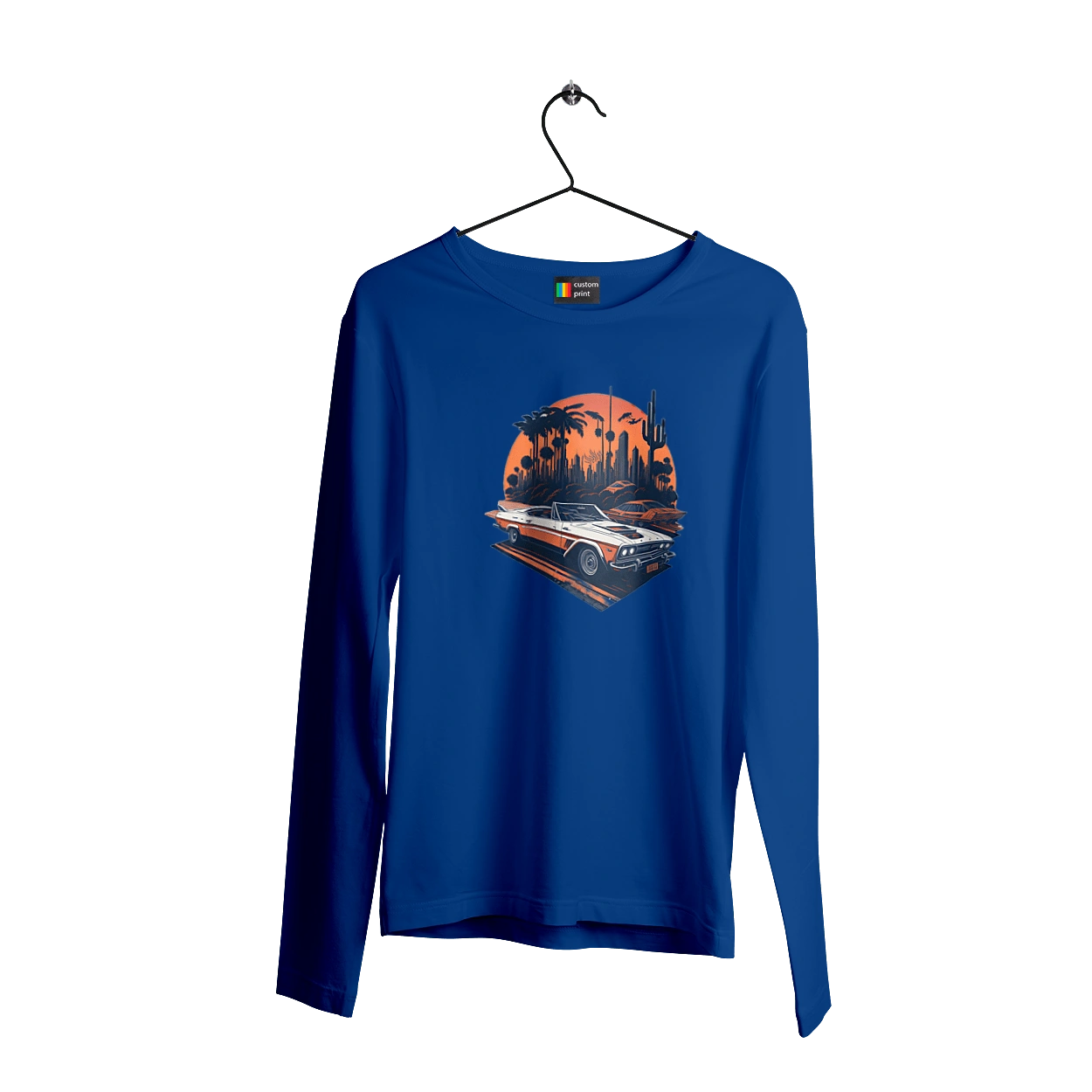 Beautiful car at sunset