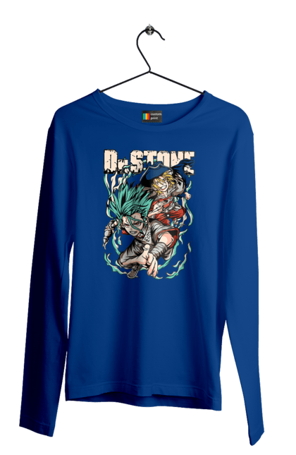 Men's longsleeve with prints Dr. Stone Senku and Ryuusui. Anime, dr. stone, ishigami, manga, ryuusui, ryuusui nanami, senku, senku ishigami. 2070702