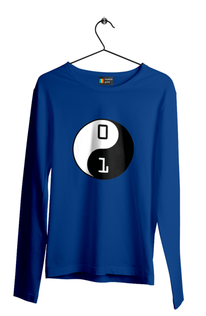 Чоловічий лонгслів з принтом "Інь Янь". Angular, c, css, html, it, javascript, jquery, php, python, react, svelt, vue, айтишник, айті, гумор, код, кодувати, прогер, програміст, програмісти, ти ж, ти ж програміст, тиж програміст. 2070702