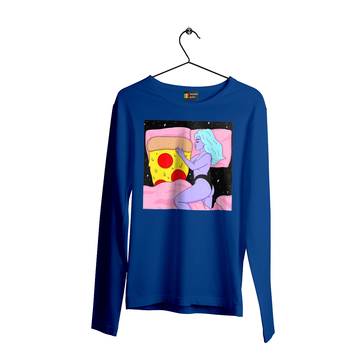 Фіолетова Дівчина І Піца