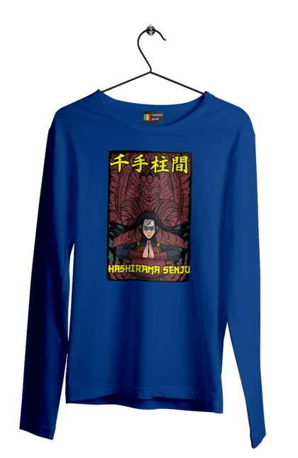 Men's longsleeve with prints Naruto Hashirama. Anime, character, hashirama, hashirama senju, hokage, manga, naruto, ninja, tv series. 2070702