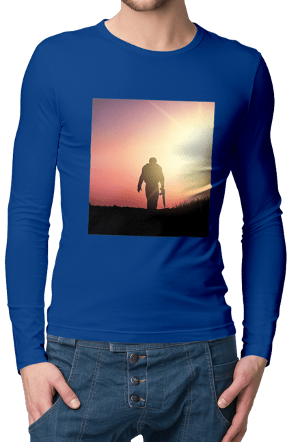 Men`s longsleeve with prints Patriot. Patriot, patriotism, ukraine, ukrainian, victory. 2070702