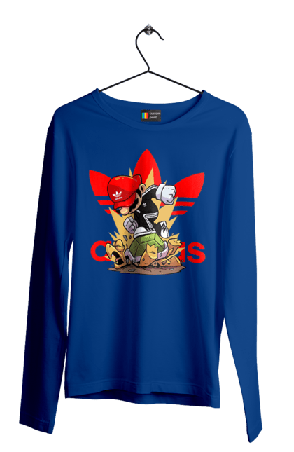 Men's longsleeve with prints Adidas Mario. Adidas, character, game, mario, mario bros, nintendo, super mario bros. 2070702