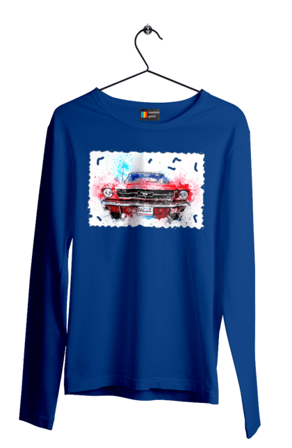 Мужской лонгслив с принтом Автомобиль мустанг. Автомобиль мустанг, донаты, дорога, колесо, конь, машина, мустанг, помощь, пэйпэл, украина. 2070702