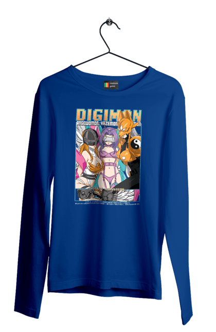 Чоловічій лонгслів з принтом "Digimon". Bandai, digimon, digital monsters, віртуальні вихованці, медіафраншиза. 2070702