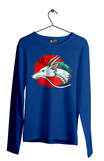 Men's longsleeve with prints Spirited Away Haku. Dragon, haku, spirited away, studio ghibli. 2070702