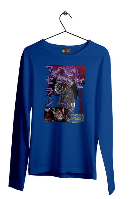 Мужской лонгслив с принтом Ван Пис Магеллан. Magellan, one piece, аниме, ван пис, магеллан, манга, пираты соломенной шляпы. 2070702