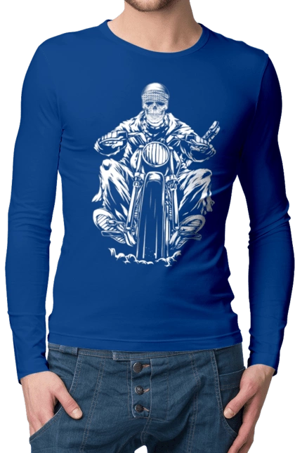 Skull on a motorcycle