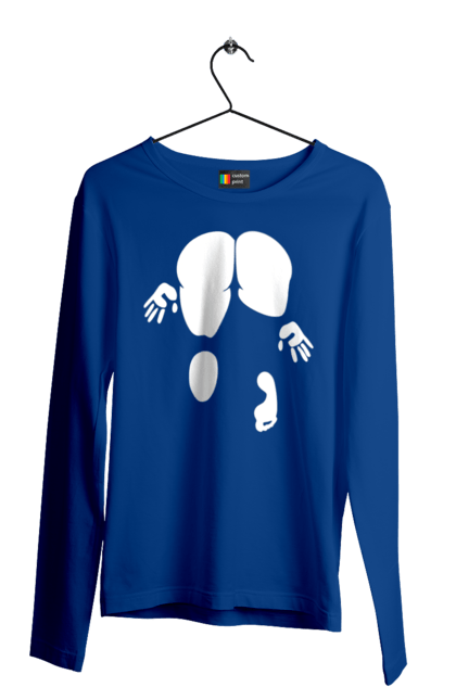 Men`s longsleeve with prints Girl view from behind. Cool, girl doggy style, humor, rear view, vulgar, young woman. 2070702