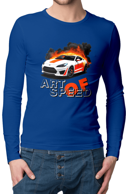 Men`s longsleeve with prints Speed. Auto, automobile, car, race, speed. 2070702