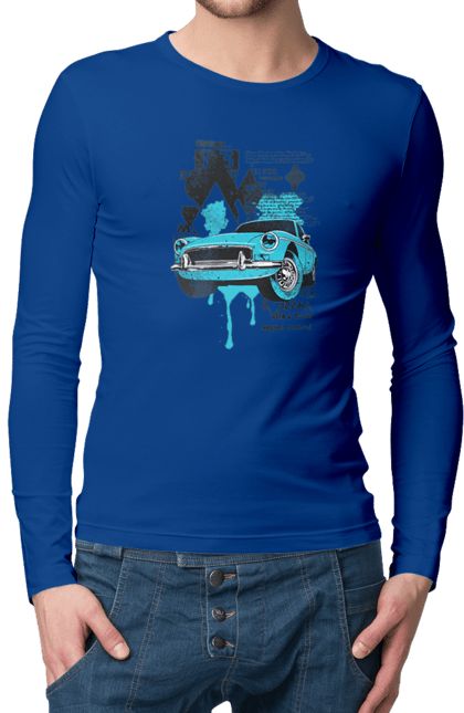 Чоловічий лонгслів з принтом "Авто". Круті, купити, мужская, новинка, розпродаж, самые популярные, свитшот женский, свитшот мужской. 2070702