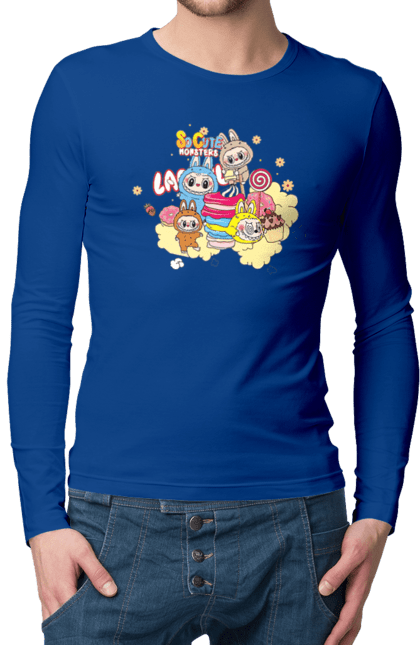 Чоловічий лонгслів з принтом "Labubu". Labubu, weird cute, іграшки, лабубу. 2070702